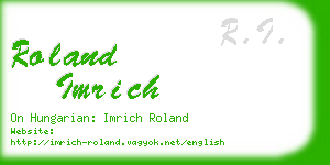 roland imrich business card